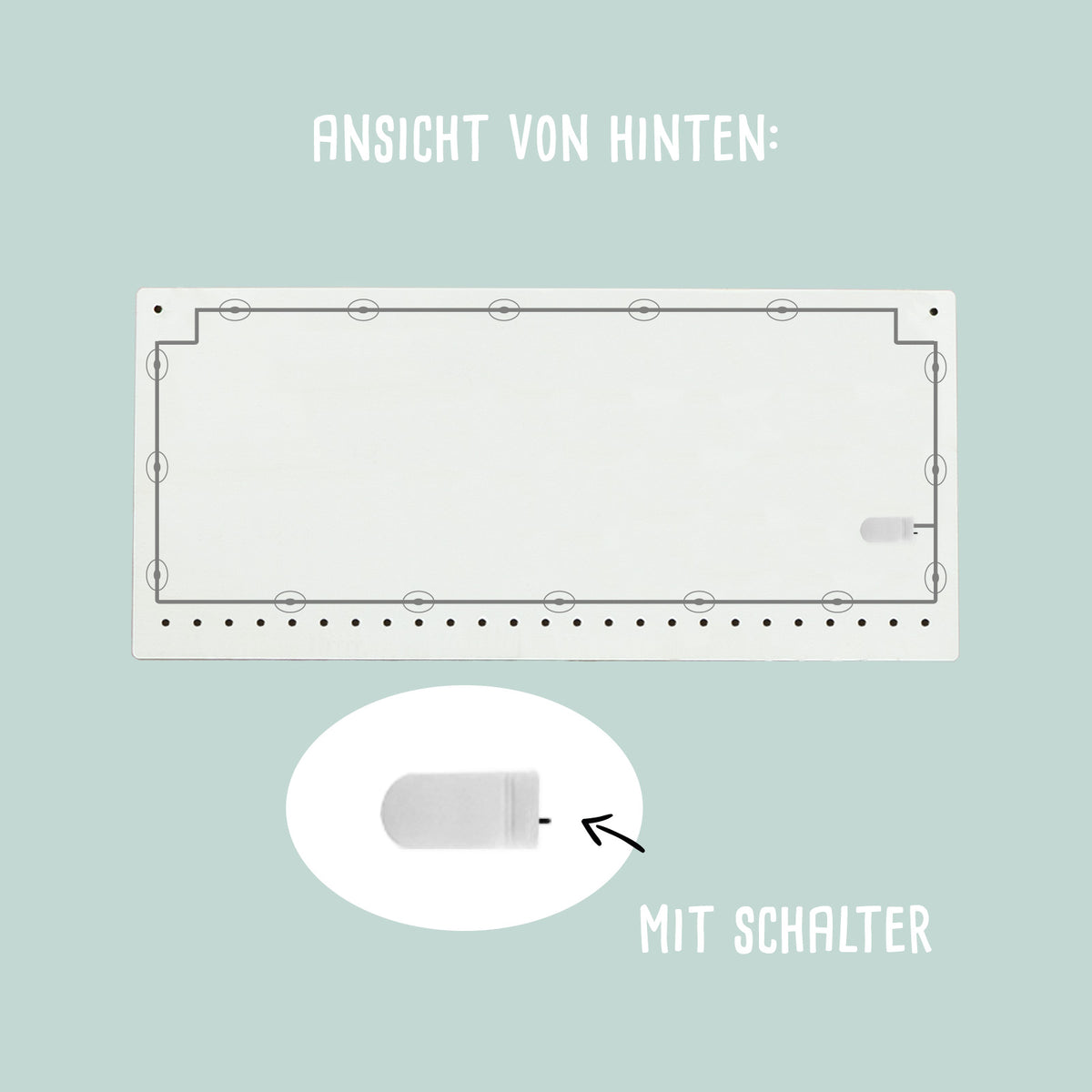 Beleuchteter Aquarell Adventskalender "Reh"