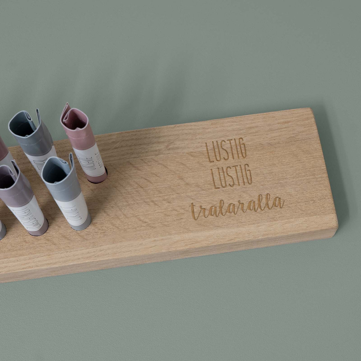 Adventskalender Holzgestell mit 24 Losen für Paare