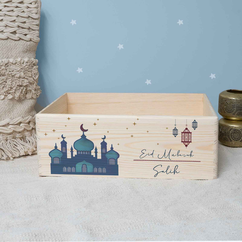 Ramadankiste "Moschee und Laternen" bunt bedruckt