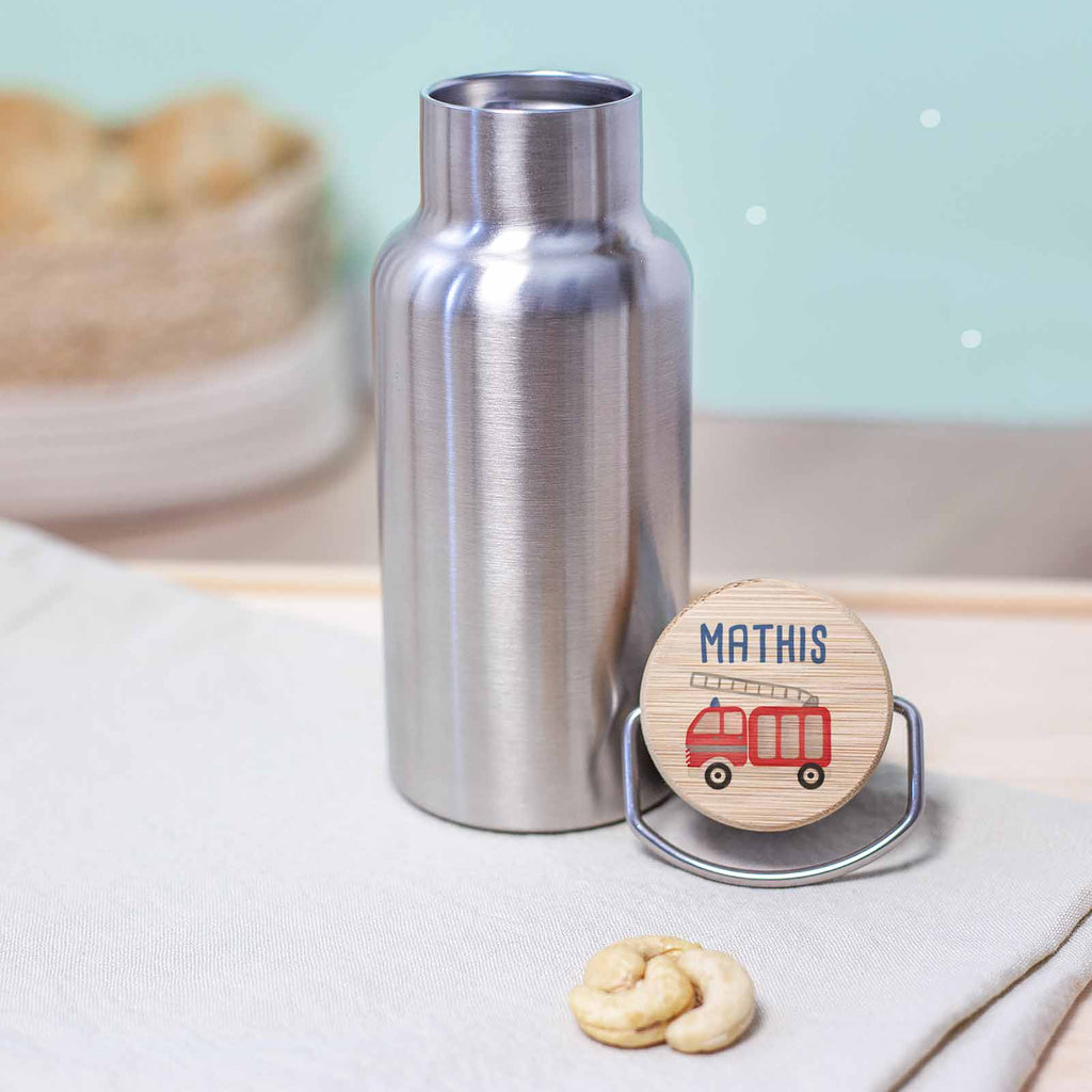Lunchbox & Trinkflasche Set "Feuerwehr" bunt bedruckt