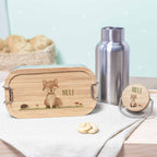 Lunchbox & Trinkflasche Set "Fuchs" bunt bedruckt