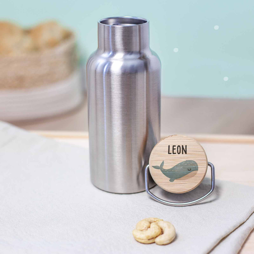 Lunchbox & Trinkflasche Set "Wal" bunt bedruckt