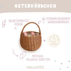 Osterkörbchen Gravur mit Wunsch-Anhänger