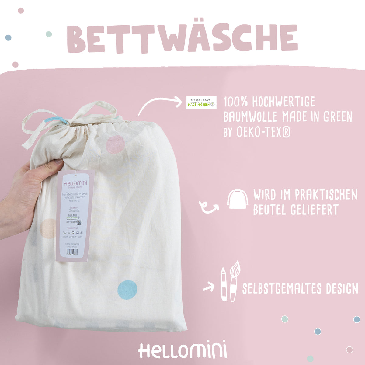 Kinder Bettwäsche-Set Rehkitz