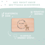 Frühstücksbrettchen Aquarell Reh Buche