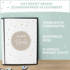 Zeugnismappe "Bunte Punkte" DIN A4