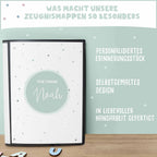 Zeugnismappe "Bunte Punkte" DIN A4