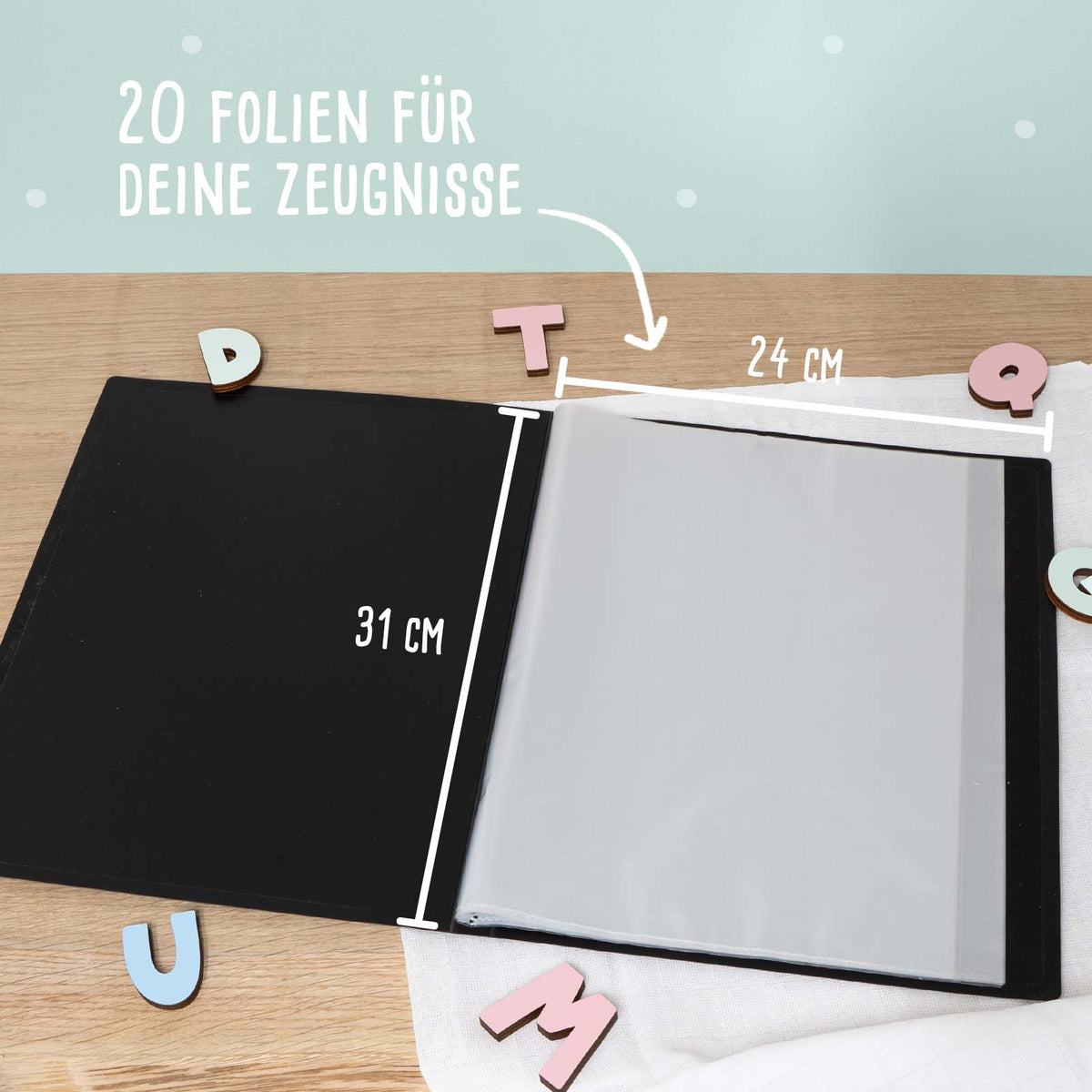 Zeugnismappe "Buchstabe" DIN A4