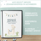 Zeugnismappe "Lama" DIN A4
