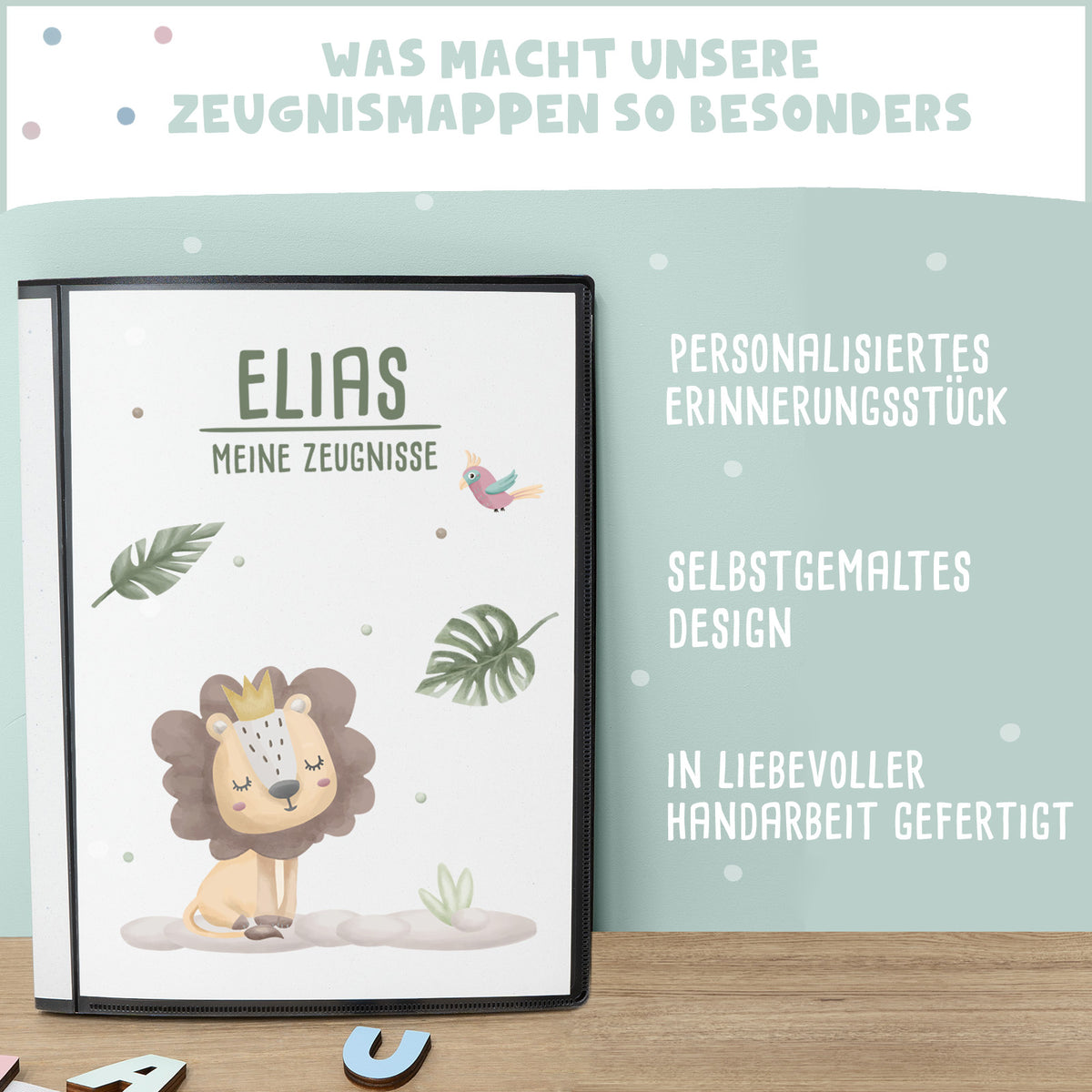 Zeugnismappe "Löwe" DIN A4