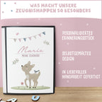 Zeugnismappe "Reh" DIN A4