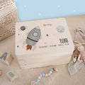 Erinnerungsbox "Rakete" Aquarell