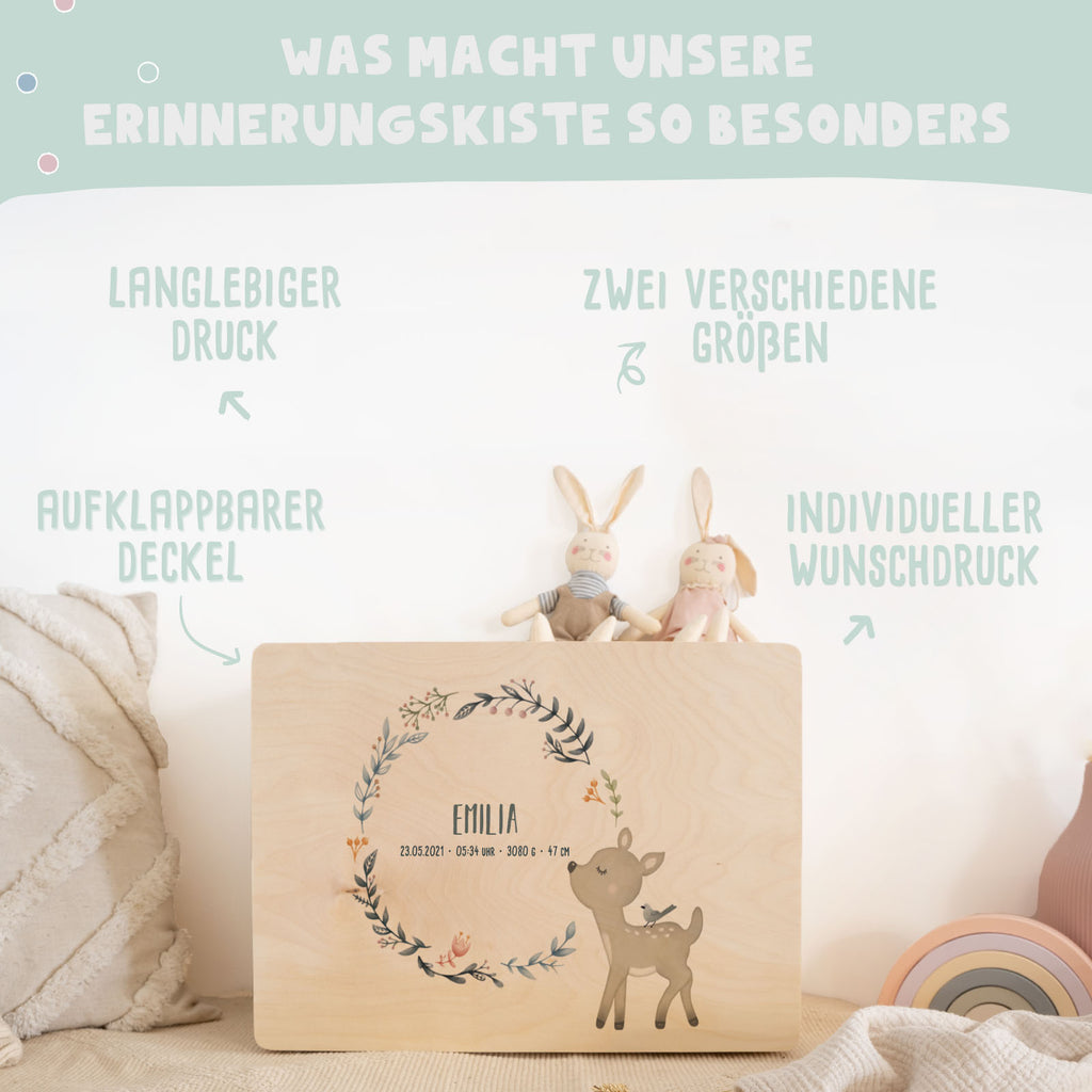 Erinnerungsbox "Rehkitz" Aquarell