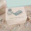 Erinnerungsbox "Wal" Aquarell