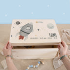 Erinnerungsbox "Rakete" Aquarell