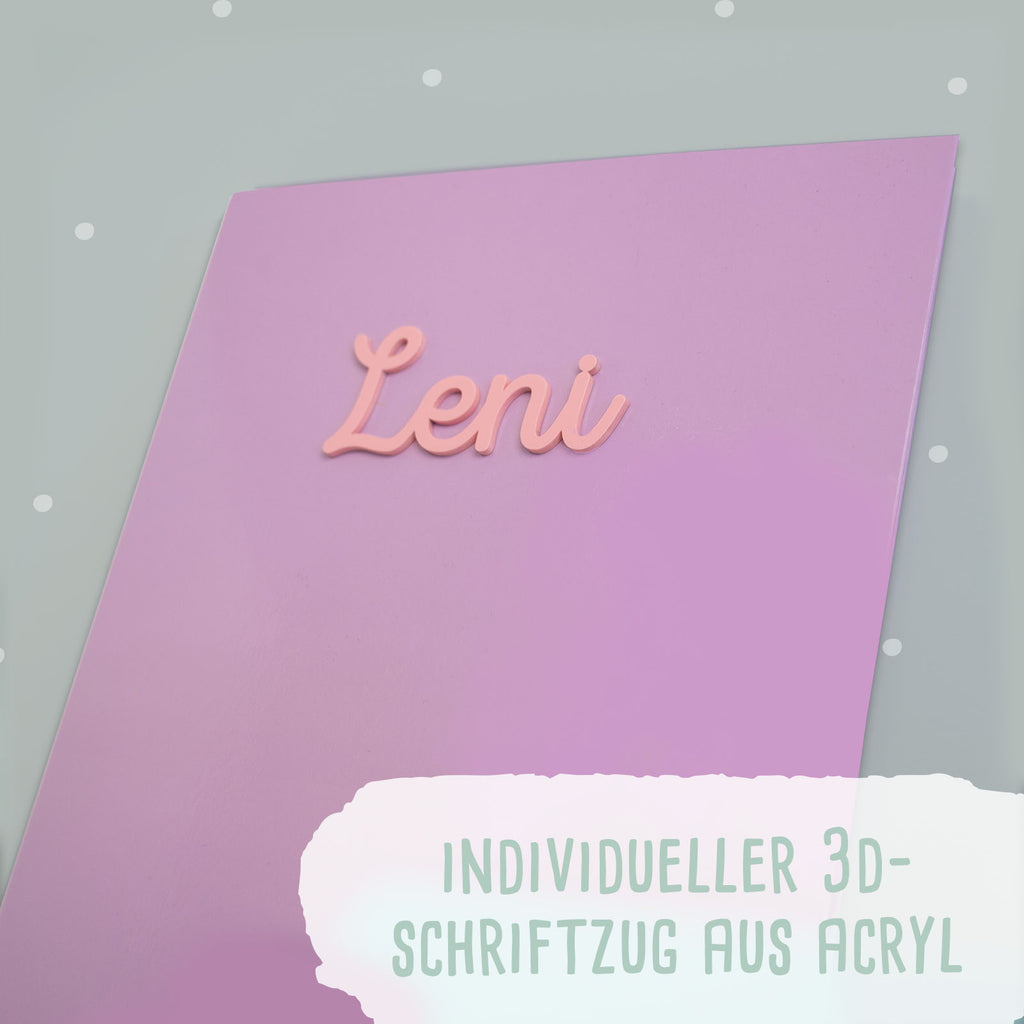 Falken Zeugnismappe Karton Ringbuch mit 3D-Name A4 Lila