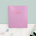Falken Zeugnismappe Karton Ringbuch mit 3D-Name A4 Lila