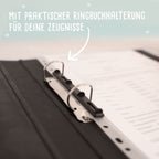 Falken Zeugnismappe Karton Ringbuch mit 3D-Name A4 Mint