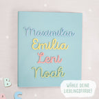 Falken Zeugnismappe Karton Ringbuch mit 3D-Name A4 Blau