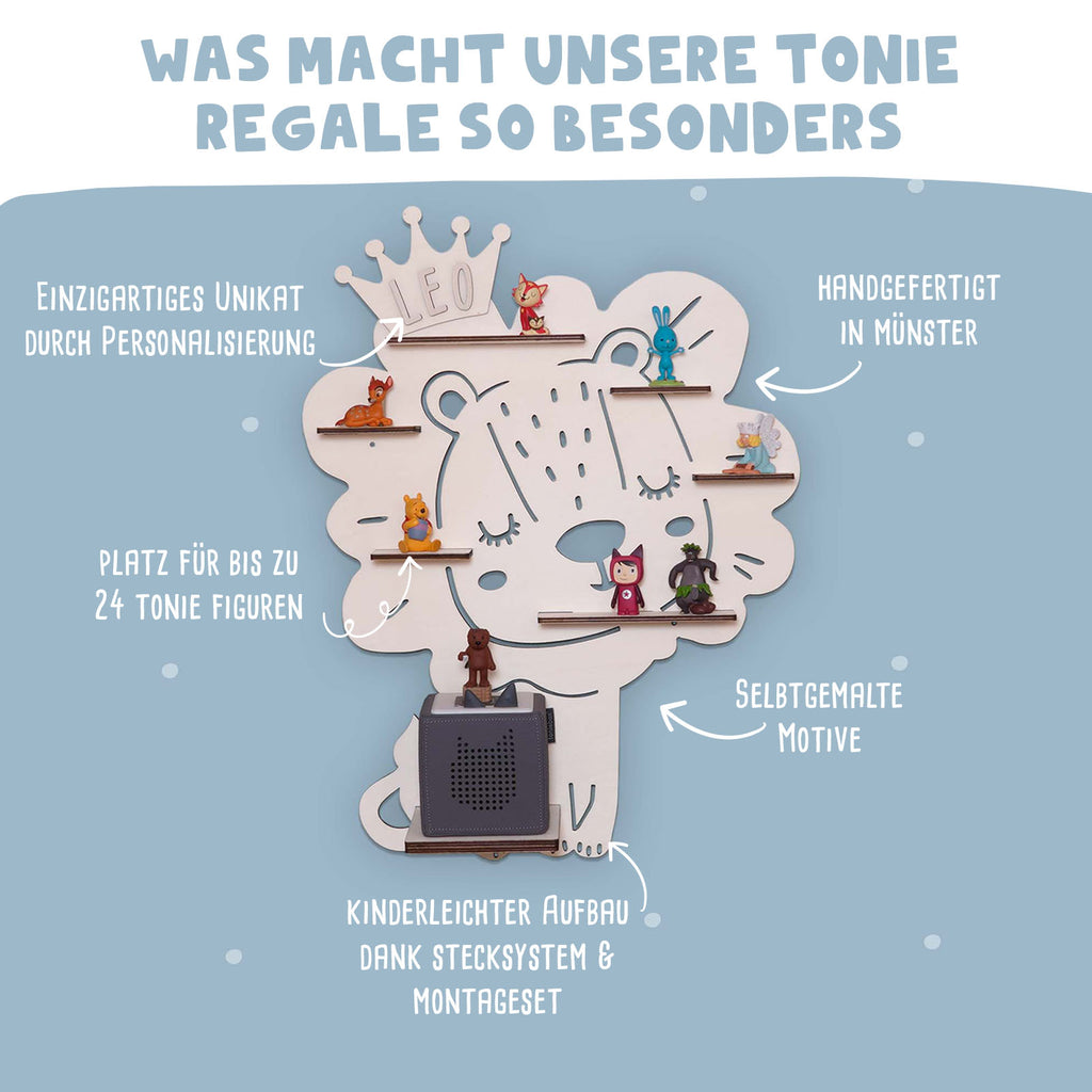 Regal "Löwe" für die Toniebox