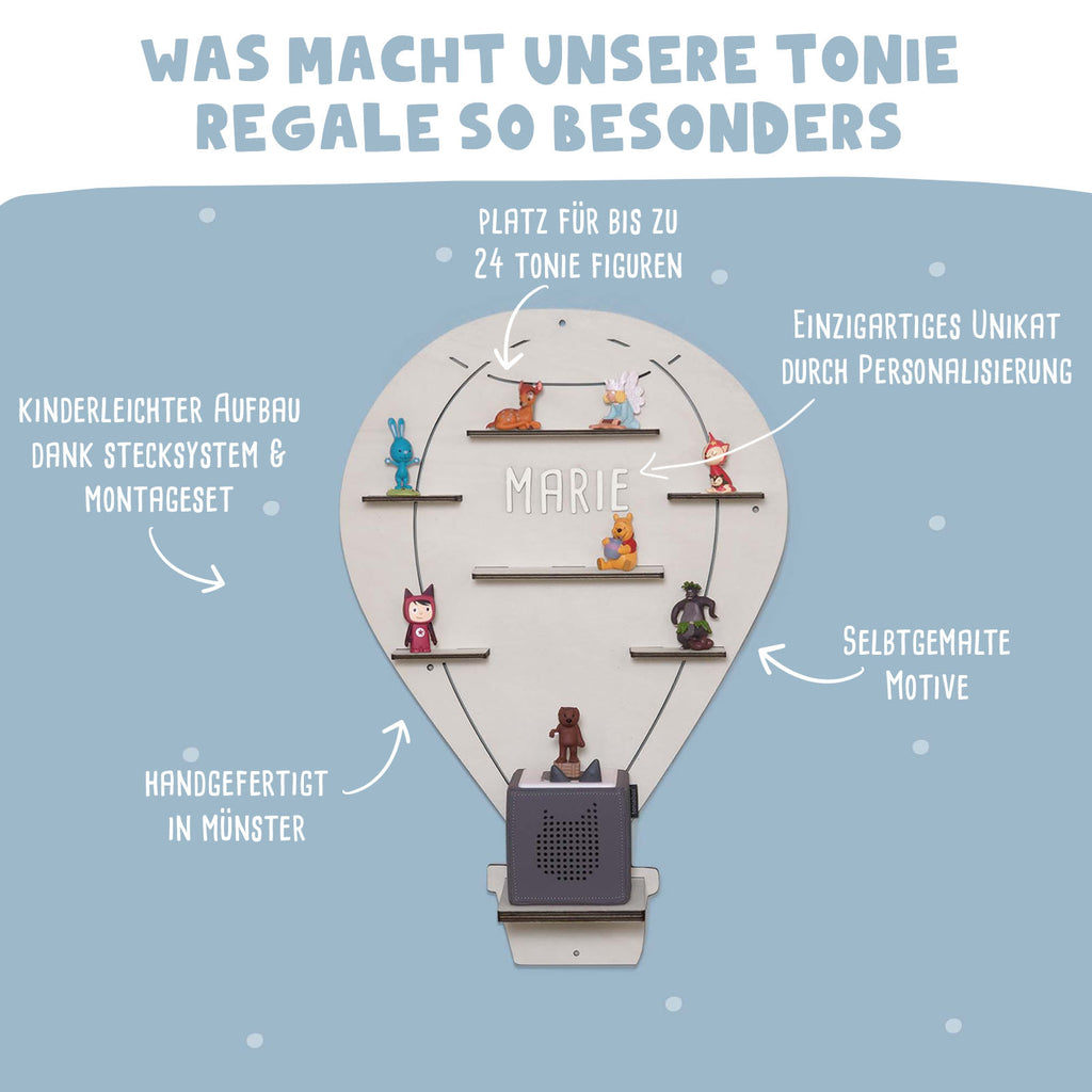 Regal "Heißluftballon" für die Toniebox