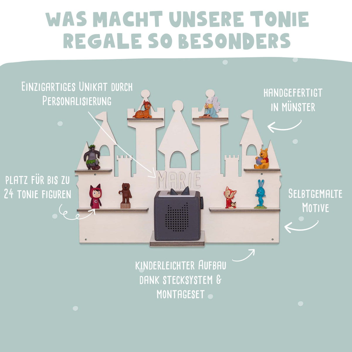 Regal "Schloss" für die Toniebox