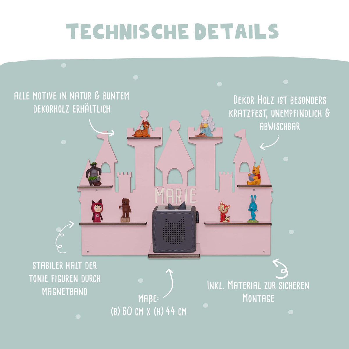 Regal "Schloss" für die Toniebox