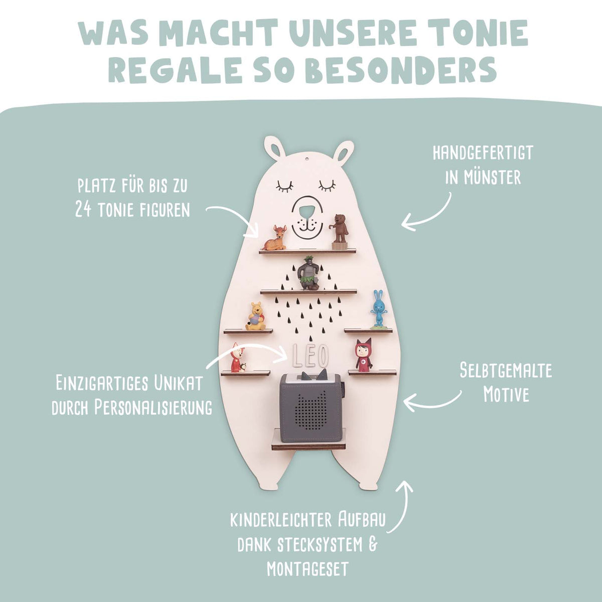 Regal "Bär" für die Toniebox