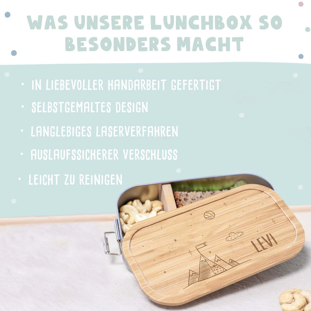 Lunchbox „Bergwelt“ personalisiert Gravur