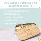 Lunchbox „Blätter“ personalisiert Gravur