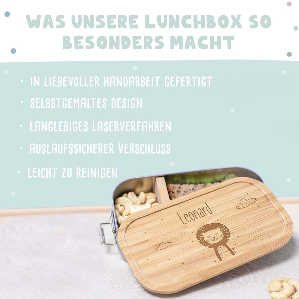 Lunchbox „Löwe“ personalisiert Gravur