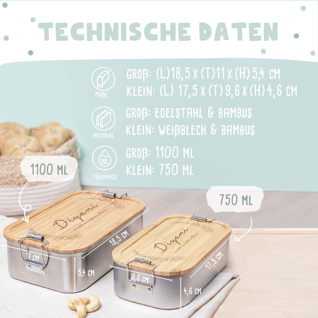Lunchbox „Plant“ personalisiert Gravur