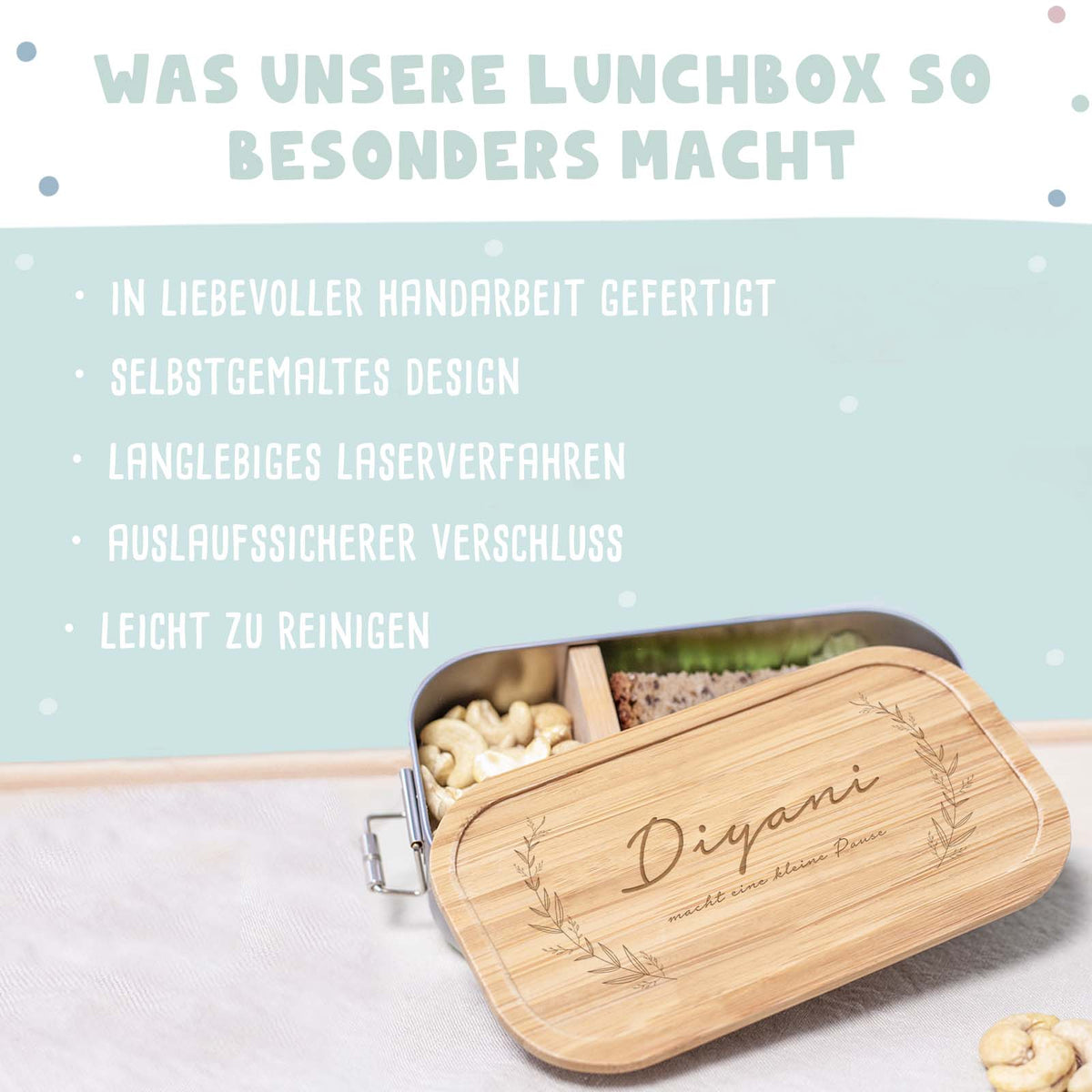 Lunchbox „Plant“ personalisiert Gravur