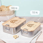 Lunchbox „Regenbogen“ personalisiert Gravur