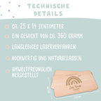 Frühstücksbrettchen Taufgeschenk "Regenbogen"
