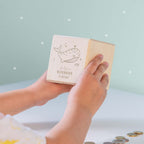 Personalisierte Holzspardose Taufgeschenk "Wal" Gravur