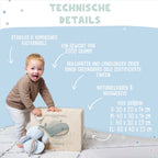 Erinnerungsbox Taufgeschenk "Wal" Aquarell