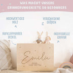 Erinnerungskiste „Herzkind“ personalisiert Gravur