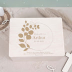 Erinnerungsbox Geschenk zur Konfirmation "Eukalyptus" Gravur