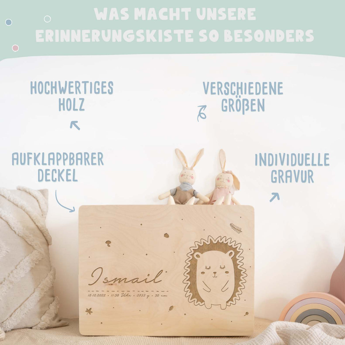 Erinnerungskiste "Igel"