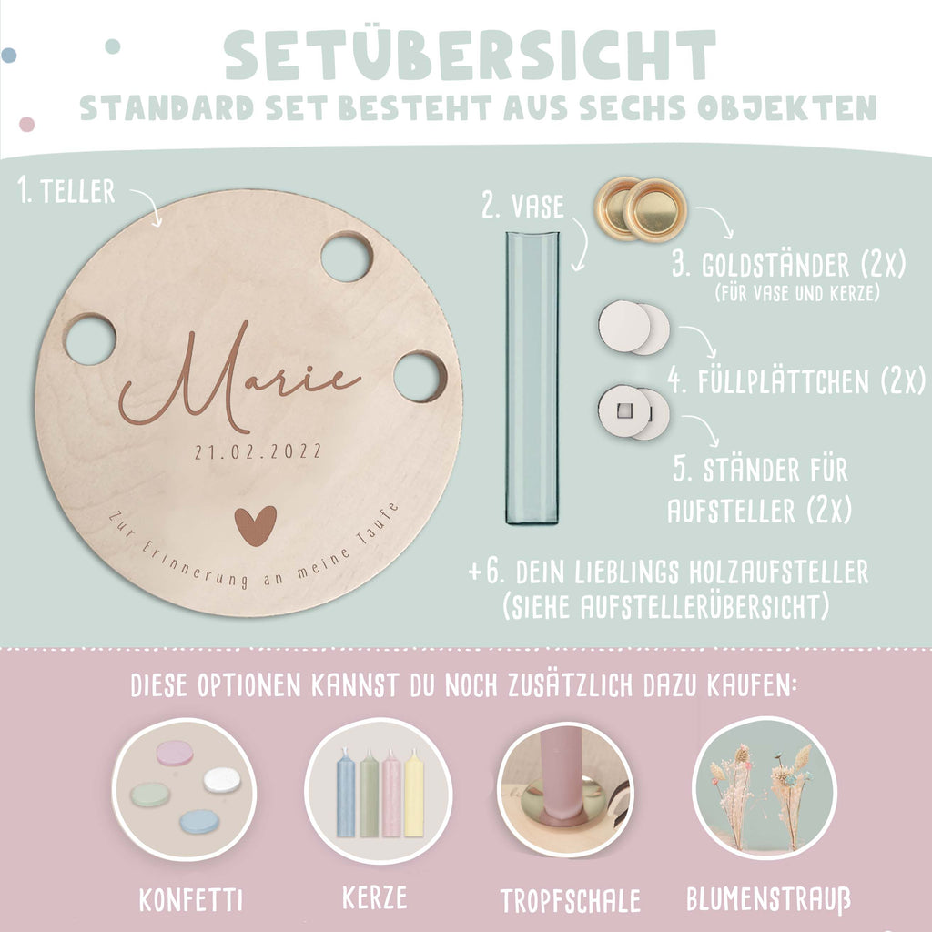 Taufteller „Clean“ personalisiert Gravur
