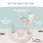 Taufteller „Fisch“ personalisiert Gravur