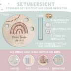 Taufteller „Regenbogen“ personalisiert Gravur