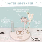 Taufteller „Kreuz“ personalisiert Gravur