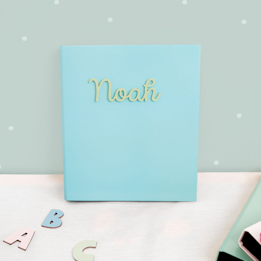 Falken Zeugnismappe Karton Ringbuch mit 3D-Name A4 Blau