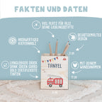 Einschulungs-Set Zeugnismappe und Stiftehalter "Feuerwehr"