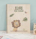 Zeugnismappe Holz Ringbuch "Löwe"