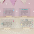 Personalisierter Stundenplan Transparent - abwischbar - mit Stift