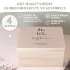 Personalisierte Erinnerungsbox zur Hochzeit Aquarell "läuft bei uns"