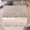 Personalisierte Erinnerungsbox zur Hochzeit Aquarell "Blumenwiese"